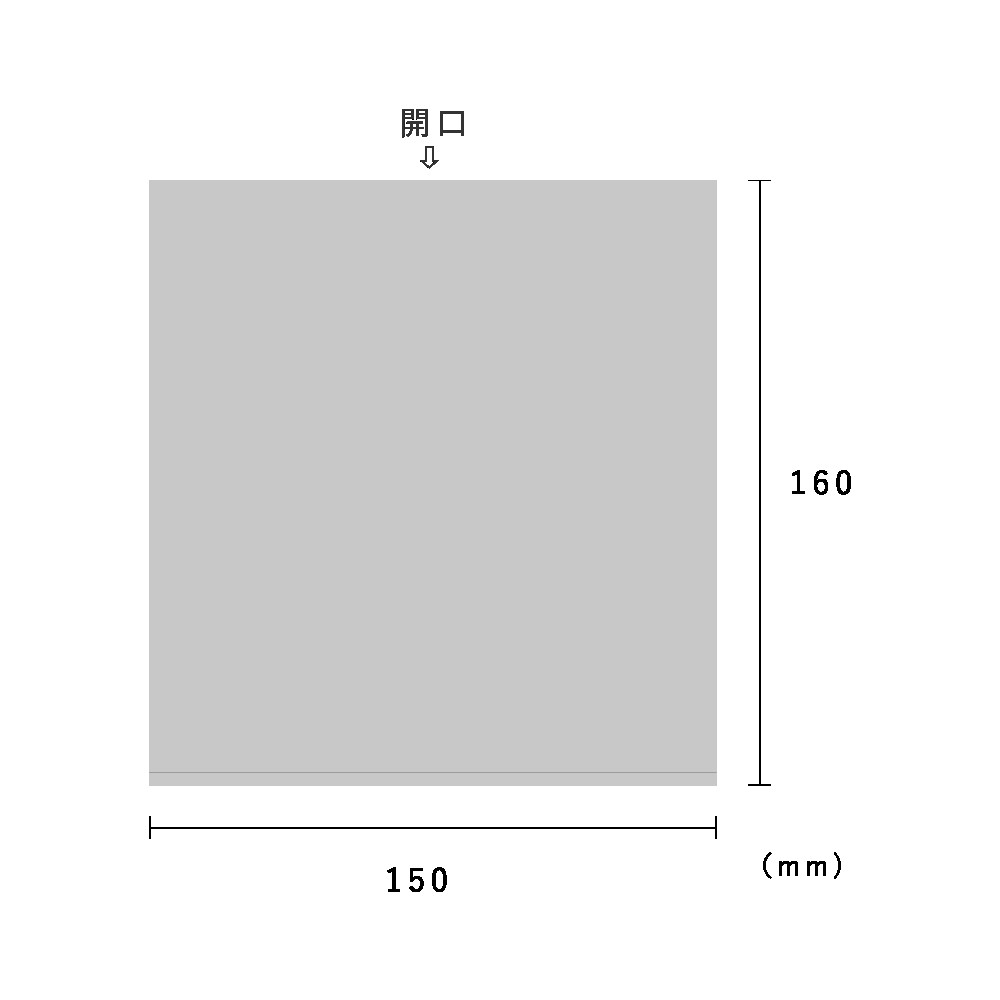 ＰＰ 0.025×１５０×１６０　100枚×10