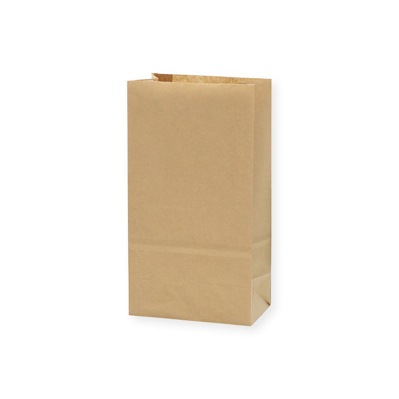 HEIKO 角底紙袋 No.３ 未晒(茶色)無地 100枚