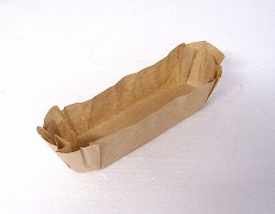 バンデロカップ小判型  茶　３００枚